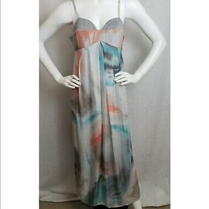 Nanushka multicolored adjustable strap maxi dress